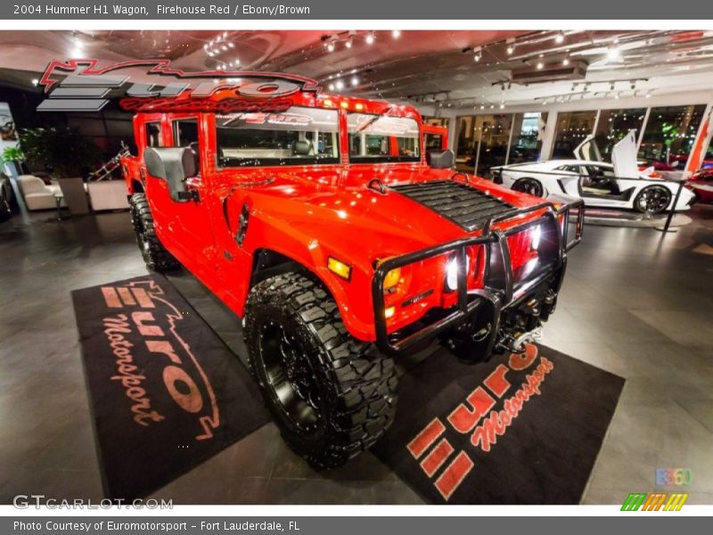 Firehouse Red / Ebony/Brown 2004 Hummer H1 Wagon