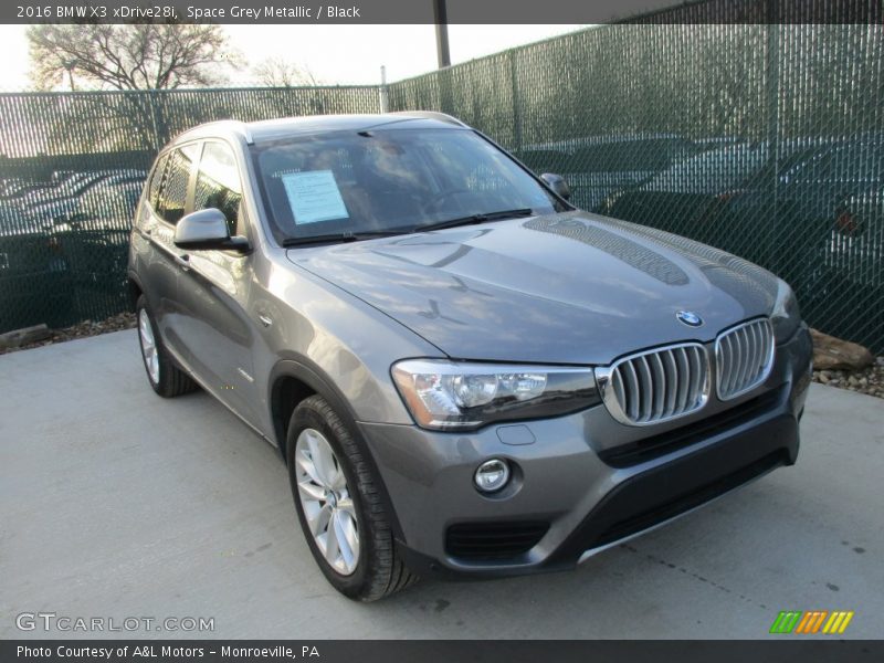 Space Grey Metallic / Black 2016 BMW X3 xDrive28i
