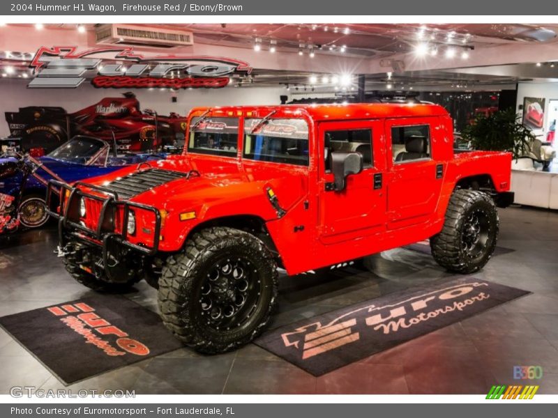 Firehouse Red / Ebony/Brown 2004 Hummer H1 Wagon