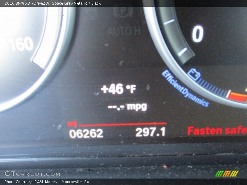 Space Grey Metallic / Black 2016 BMW X3 xDrive28i