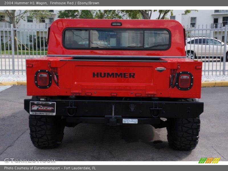 Firehouse Red / Ebony/Brown 2004 Hummer H1 Wagon