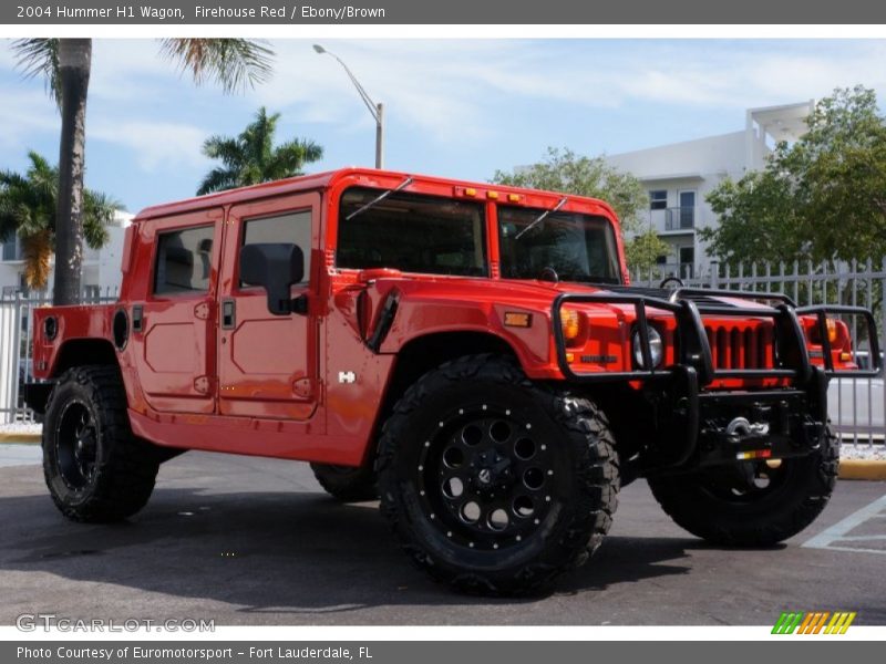 Firehouse Red / Ebony/Brown 2004 Hummer H1 Wagon