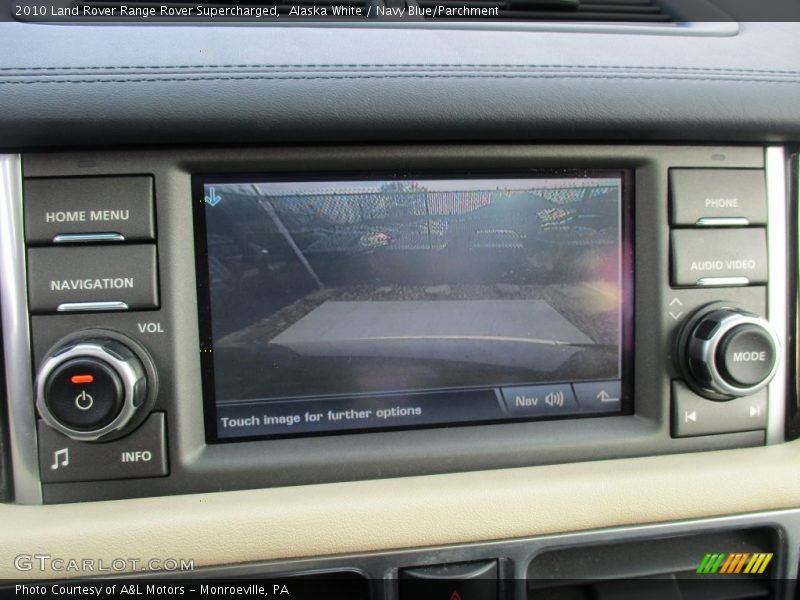 Alaska White / Navy Blue/Parchment 2010 Land Rover Range Rover Supercharged