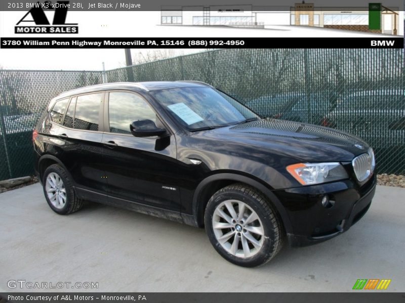 Jet Black / Mojave 2013 BMW X3 xDrive 28i