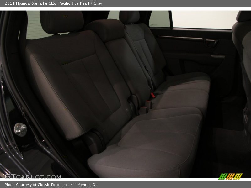 Pacific Blue Pearl / Gray 2011 Hyundai Santa Fe GLS