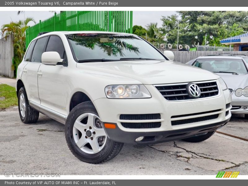 Campanella White / Pure Beige 2005 Volkswagen Touareg V6