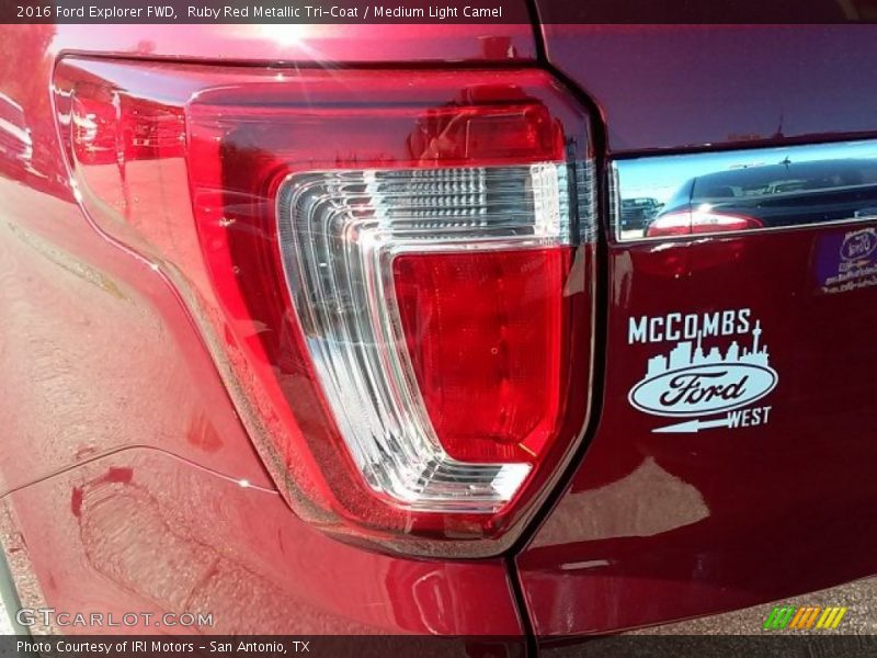 Ruby Red Metallic Tri-Coat / Medium Light Camel 2016 Ford Explorer FWD