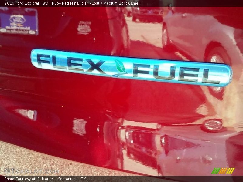 Ruby Red Metallic Tri-Coat / Medium Light Camel 2016 Ford Explorer FWD