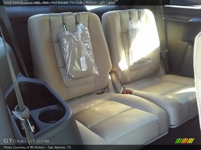 Ruby Red Metallic Tri-Coat / Medium Light Camel 2016 Ford Explorer FWD