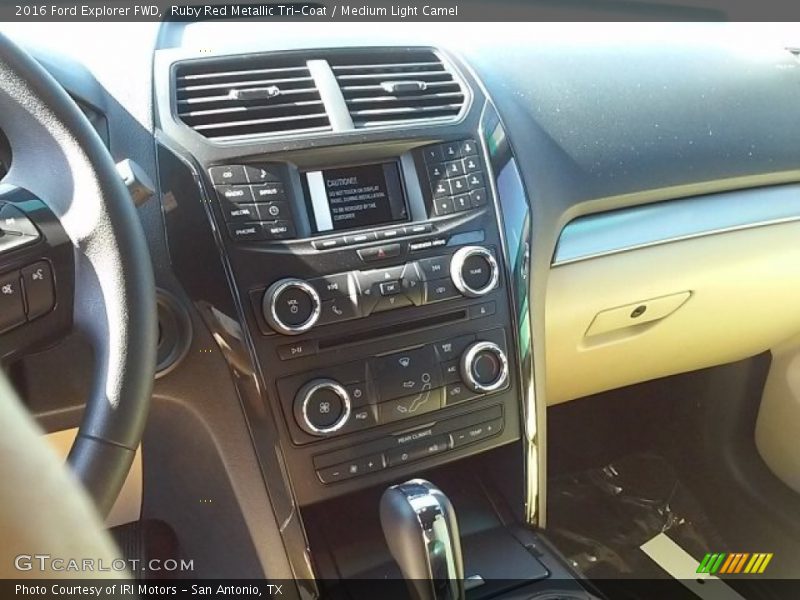 Ruby Red Metallic Tri-Coat / Medium Light Camel 2016 Ford Explorer FWD