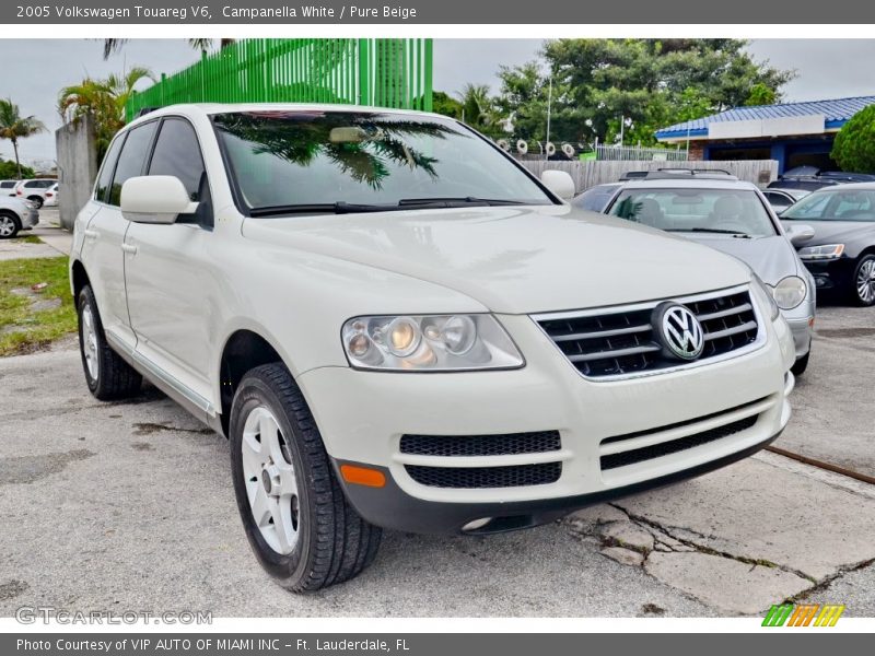 Campanella White / Pure Beige 2005 Volkswagen Touareg V6