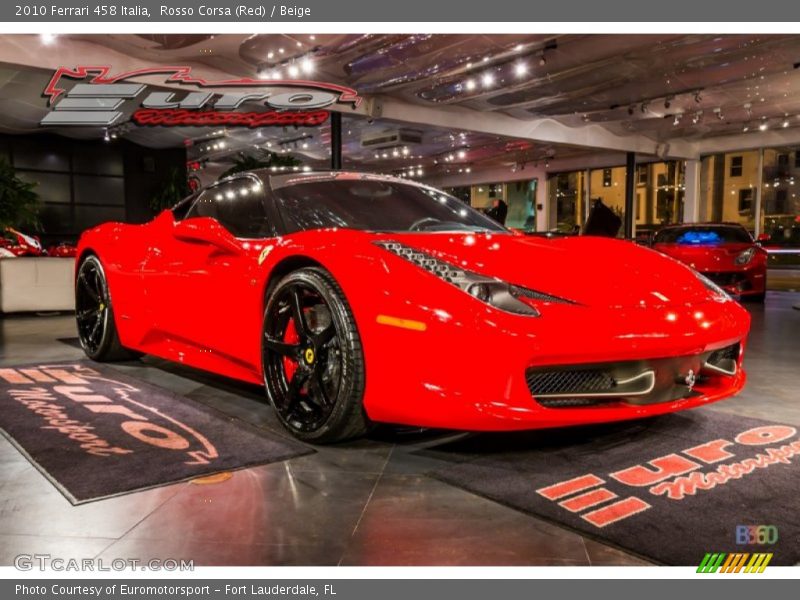 Rosso Corsa (Red) / Beige 2010 Ferrari 458 Italia