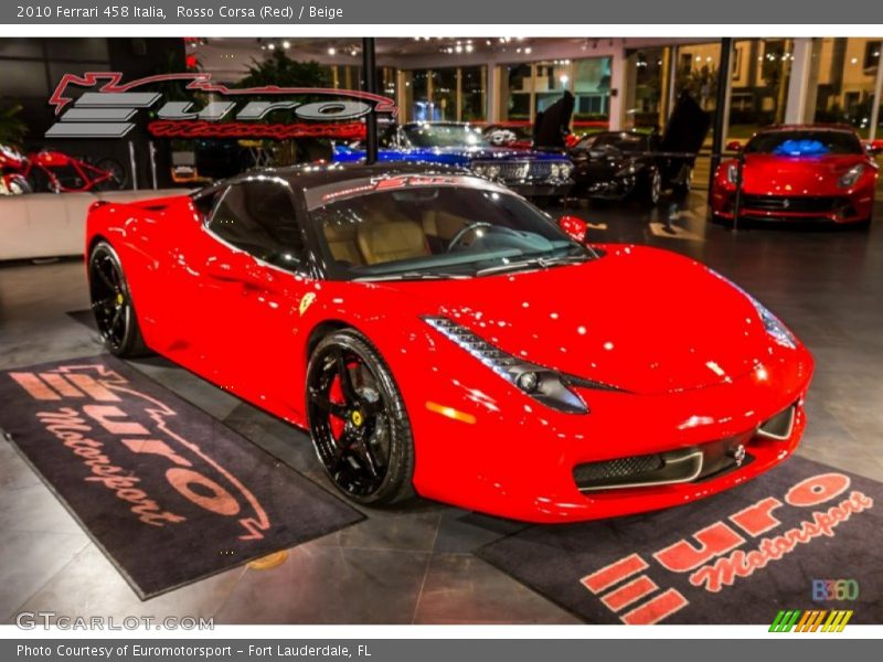 Rosso Corsa (Red) / Beige 2010 Ferrari 458 Italia