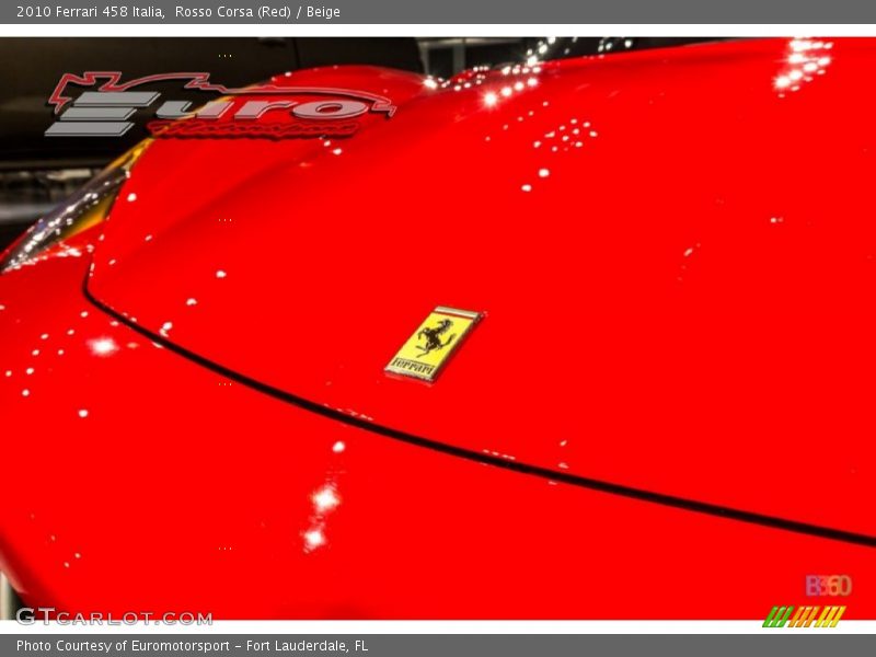 Rosso Corsa (Red) / Beige 2010 Ferrari 458 Italia