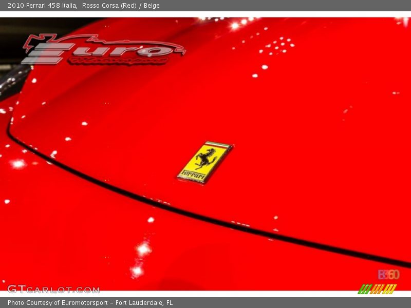 Rosso Corsa (Red) / Beige 2010 Ferrari 458 Italia