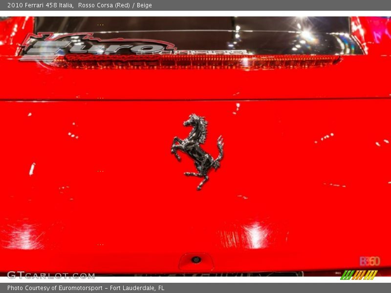 Rosso Corsa (Red) / Beige 2010 Ferrari 458 Italia