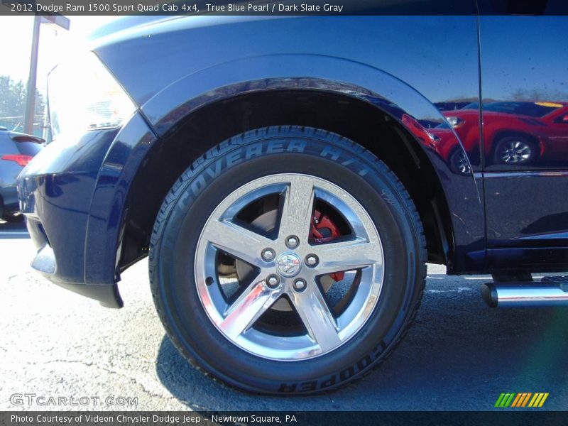 True Blue Pearl / Dark Slate Gray 2012 Dodge Ram 1500 Sport Quad Cab 4x4