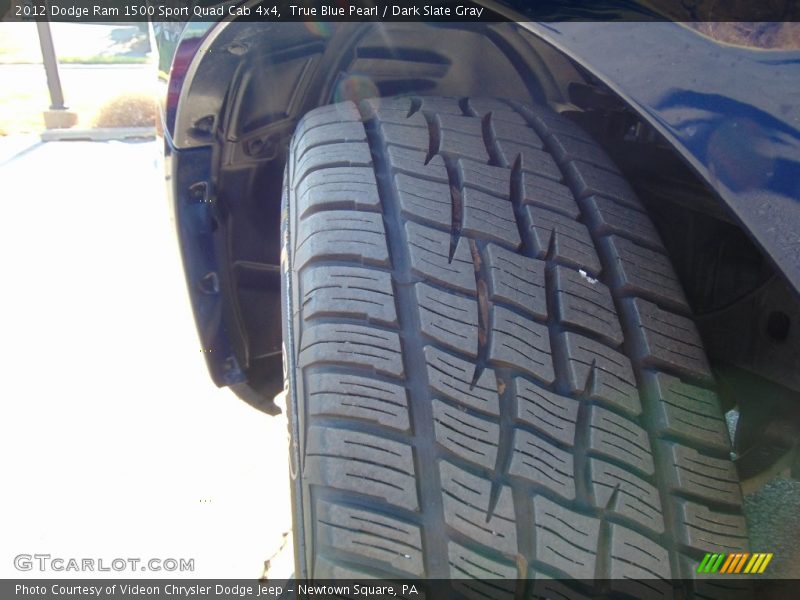 True Blue Pearl / Dark Slate Gray 2012 Dodge Ram 1500 Sport Quad Cab 4x4