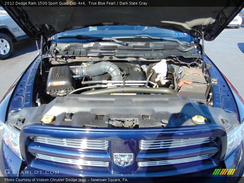 True Blue Pearl / Dark Slate Gray 2012 Dodge Ram 1500 Sport Quad Cab 4x4