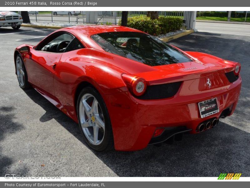 Rosso Corsa (Red) / Beige 2010 Ferrari 458 Italia