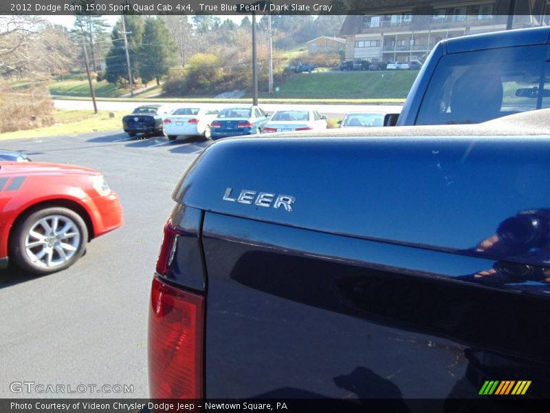 True Blue Pearl / Dark Slate Gray 2012 Dodge Ram 1500 Sport Quad Cab 4x4