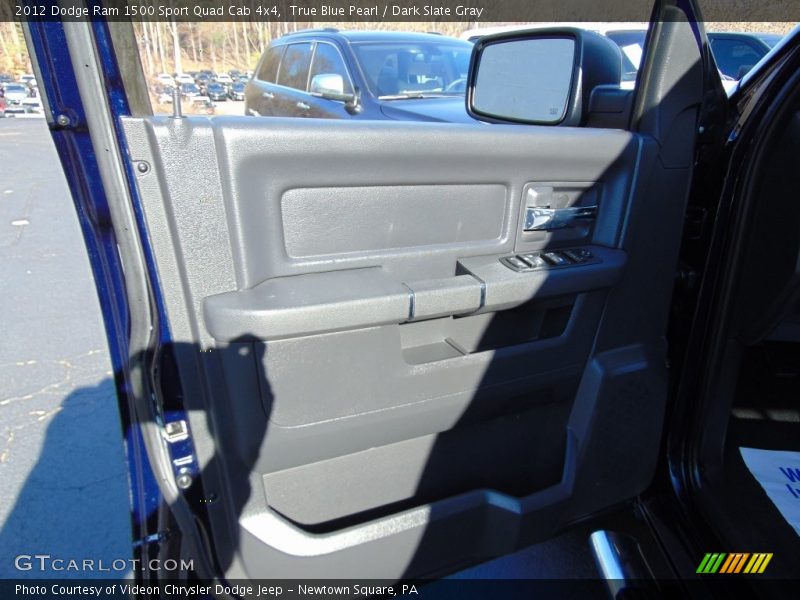 True Blue Pearl / Dark Slate Gray 2012 Dodge Ram 1500 Sport Quad Cab 4x4