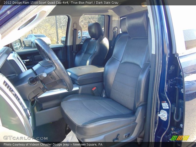 True Blue Pearl / Dark Slate Gray 2012 Dodge Ram 1500 Sport Quad Cab 4x4