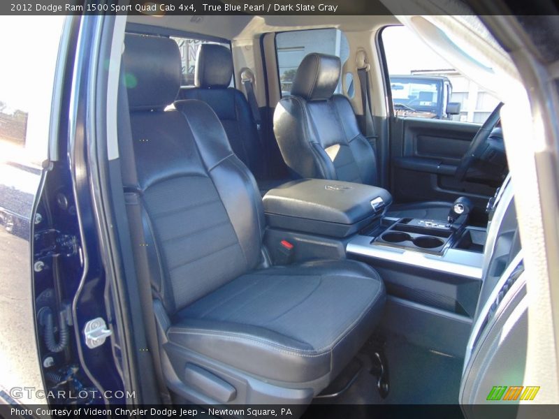 True Blue Pearl / Dark Slate Gray 2012 Dodge Ram 1500 Sport Quad Cab 4x4