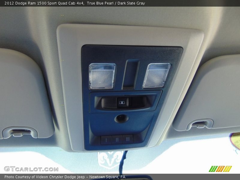 True Blue Pearl / Dark Slate Gray 2012 Dodge Ram 1500 Sport Quad Cab 4x4