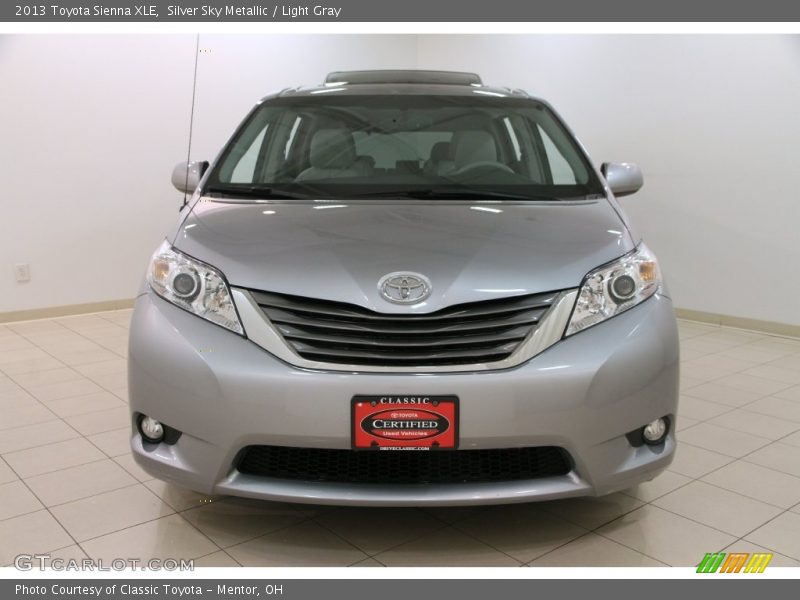 Silver Sky Metallic / Light Gray 2013 Toyota Sienna XLE