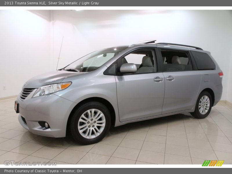Silver Sky Metallic / Light Gray 2013 Toyota Sienna XLE