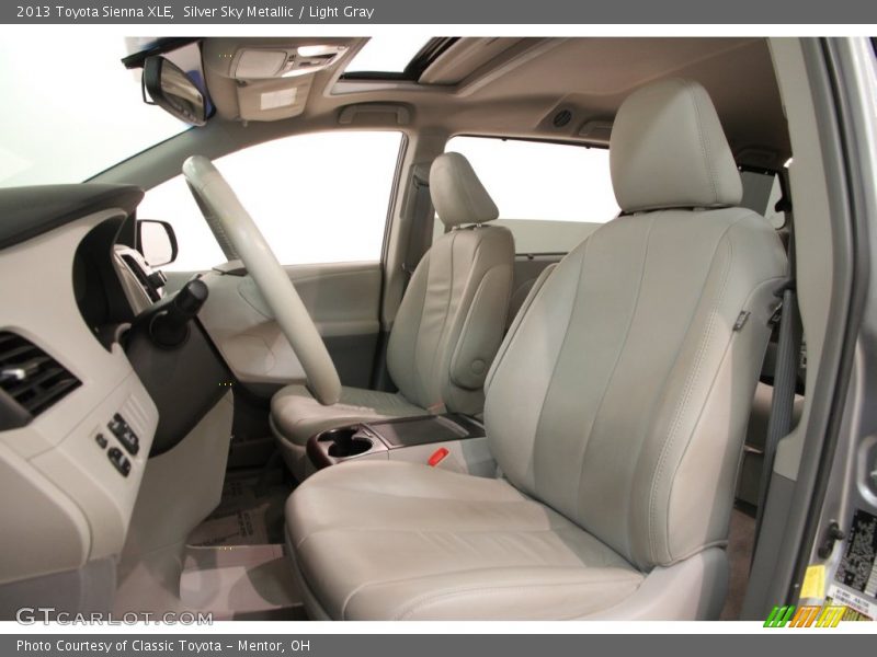 Silver Sky Metallic / Light Gray 2013 Toyota Sienna XLE
