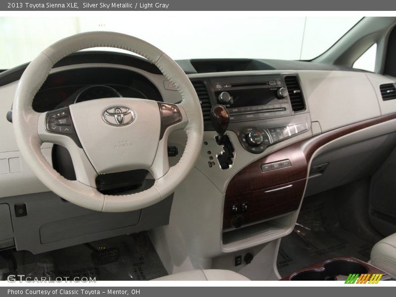 Silver Sky Metallic / Light Gray 2013 Toyota Sienna XLE