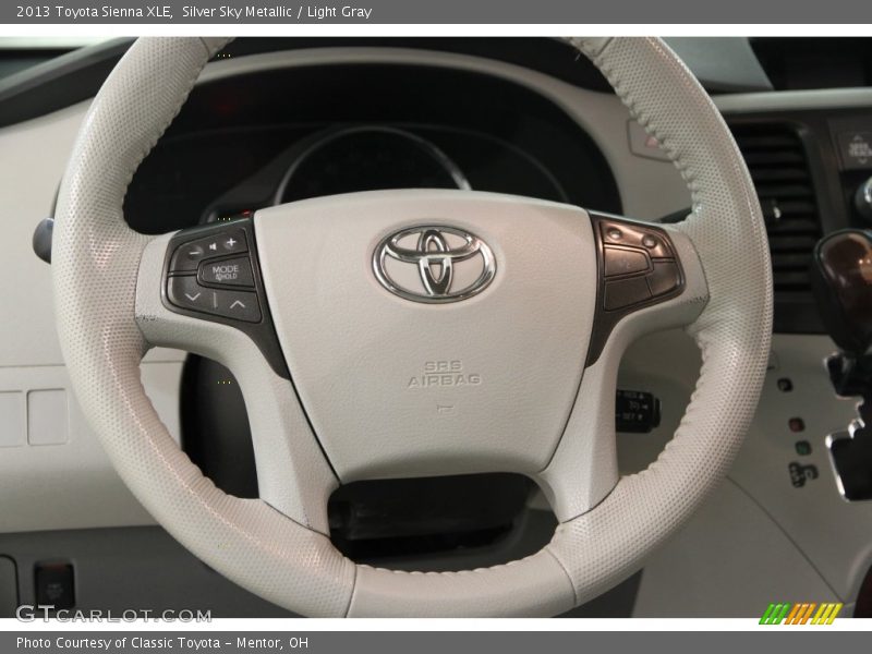 Silver Sky Metallic / Light Gray 2013 Toyota Sienna XLE