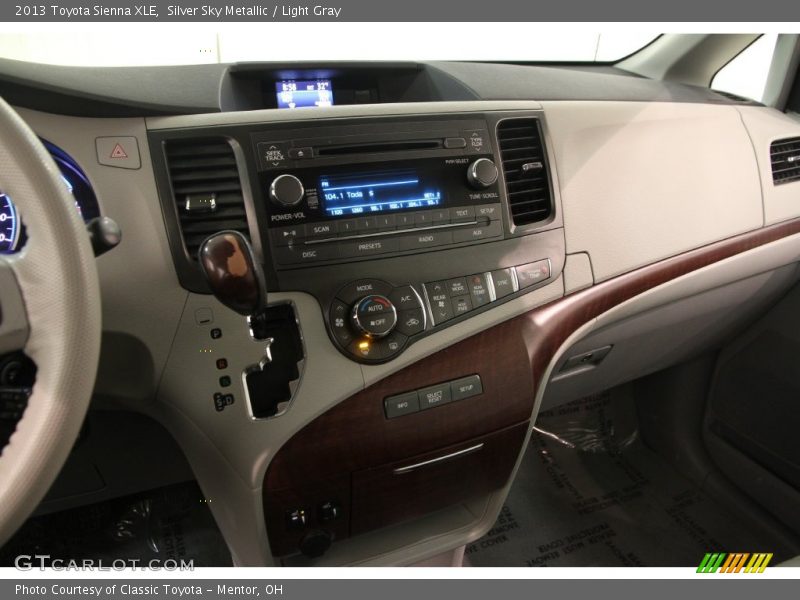 Silver Sky Metallic / Light Gray 2013 Toyota Sienna XLE