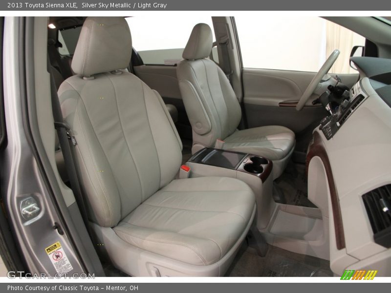 Silver Sky Metallic / Light Gray 2013 Toyota Sienna XLE