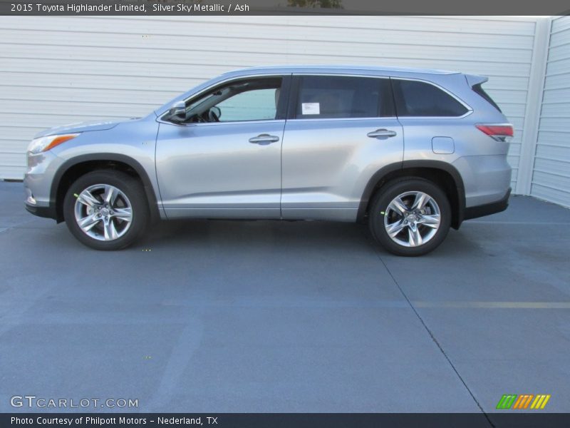 Silver Sky Metallic / Ash 2015 Toyota Highlander Limited
