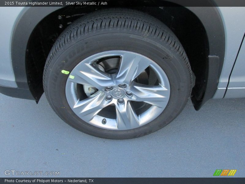 Silver Sky Metallic / Ash 2015 Toyota Highlander Limited