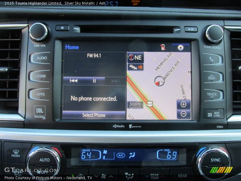 Silver Sky Metallic / Ash 2015 Toyota Highlander Limited