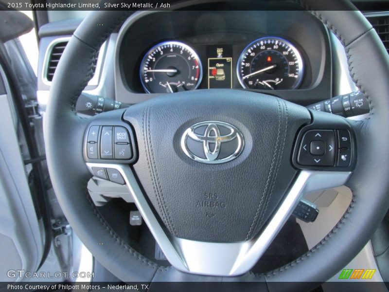 Silver Sky Metallic / Ash 2015 Toyota Highlander Limited