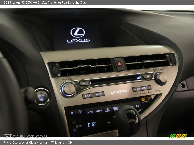 Controls of 2015 RX 350 AWD
