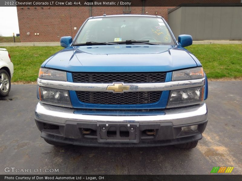 Aqua Blue Metallic / Ebony 2012 Chevrolet Colorado LT Crew Cab 4x4