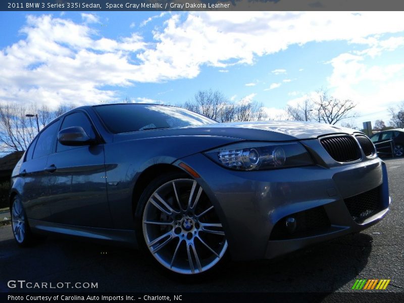 Space Gray Metallic / Gray Dakota Leather 2011 BMW 3 Series 335i Sedan