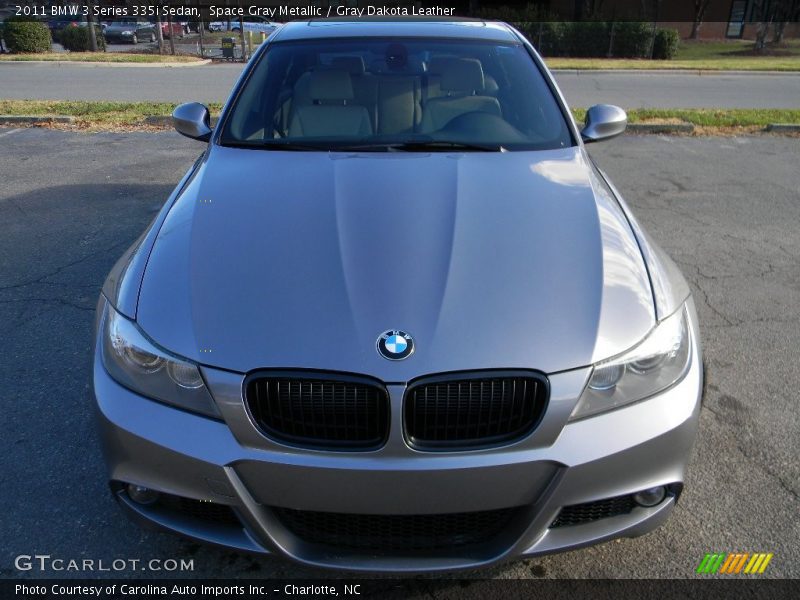 Space Gray Metallic / Gray Dakota Leather 2011 BMW 3 Series 335i Sedan