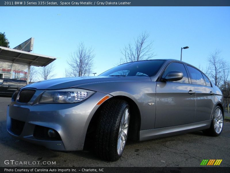 Space Gray Metallic / Gray Dakota Leather 2011 BMW 3 Series 335i Sedan