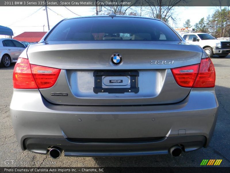 Space Gray Metallic / Gray Dakota Leather 2011 BMW 3 Series 335i Sedan