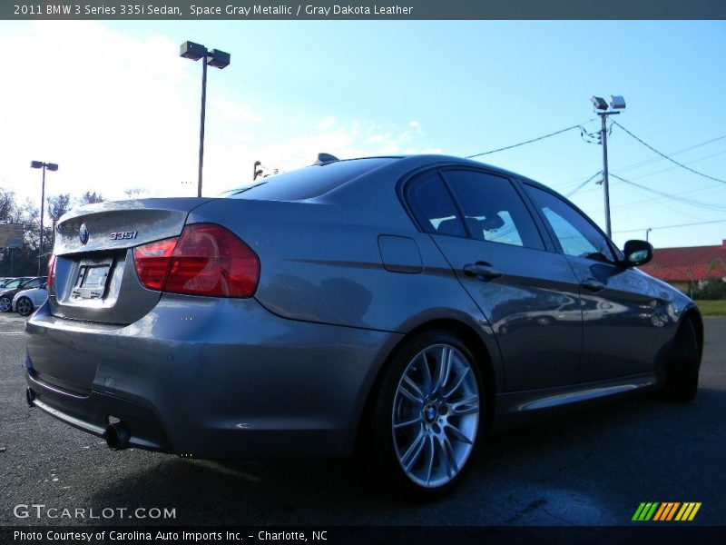 Space Gray Metallic / Gray Dakota Leather 2011 BMW 3 Series 335i Sedan