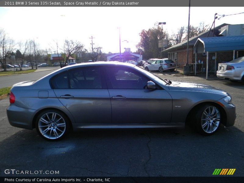 Space Gray Metallic / Gray Dakota Leather 2011 BMW 3 Series 335i Sedan