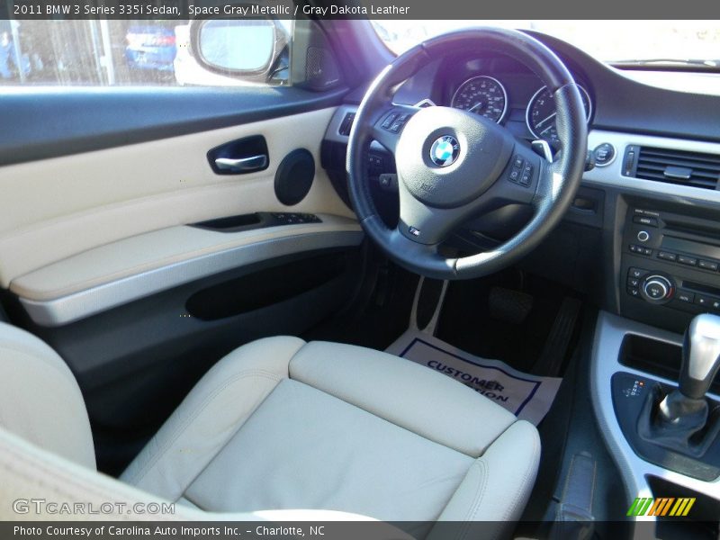 Space Gray Metallic / Gray Dakota Leather 2011 BMW 3 Series 335i Sedan