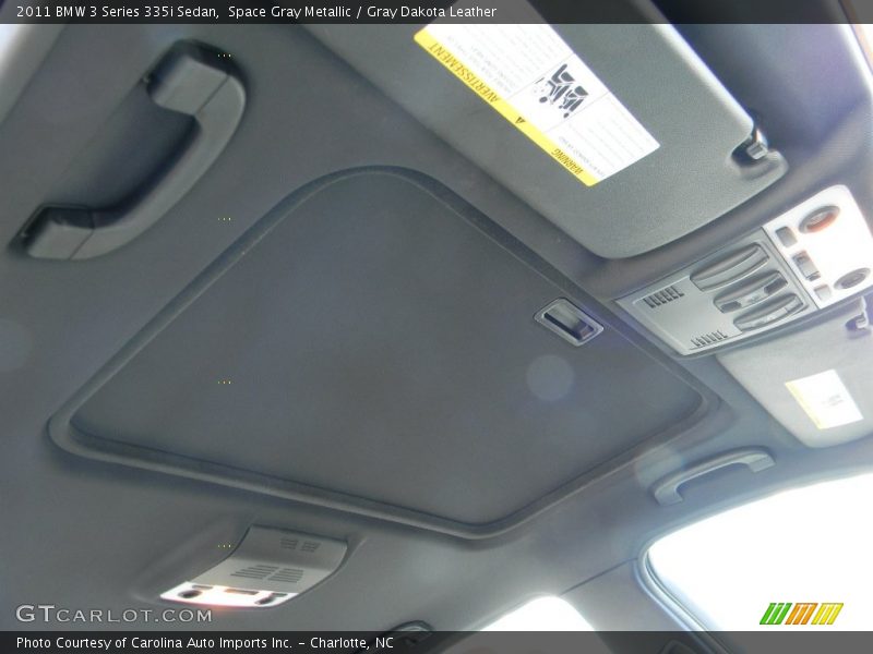 Space Gray Metallic / Gray Dakota Leather 2011 BMW 3 Series 335i Sedan
